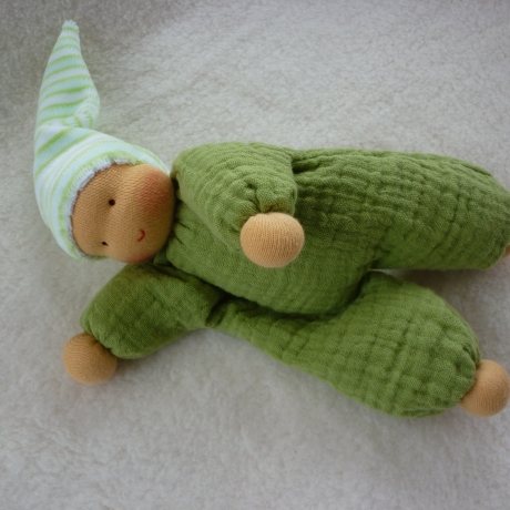 Schlenkerchen Musselin, Bio-Schafwolle