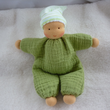 Schlenkerchen Musselin, Bio-Schafwolle