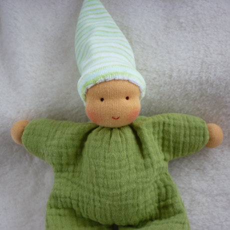 Schlenkerchen Musselin, Bio-Schafwolle