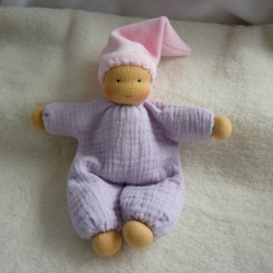 Schlenkerchen Musselin, Bio-Schafwolle