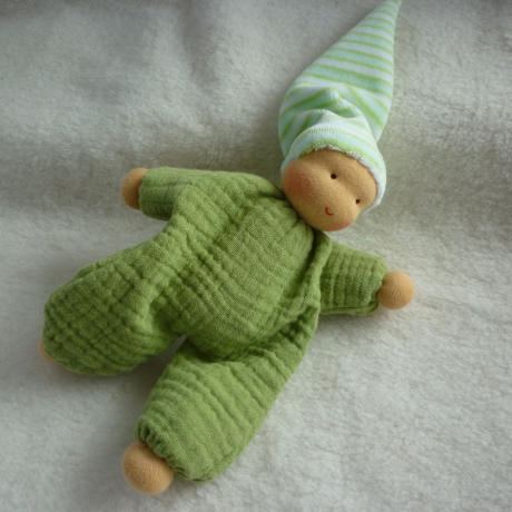 Schlenkerchen Musselin, Bio-Schafwolle