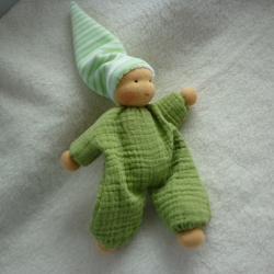 Schlenkerchen Musselin, Bio-Schafwolle