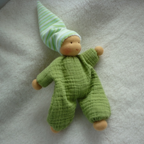 Schlenkerchen Musselin, Bio-Schafwolle