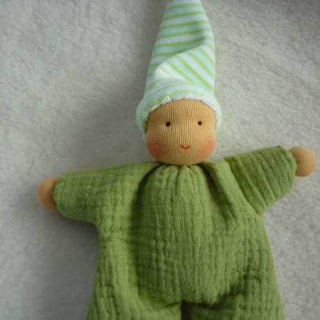 Schlenkerchen Musselin, Bio-Schafwolle