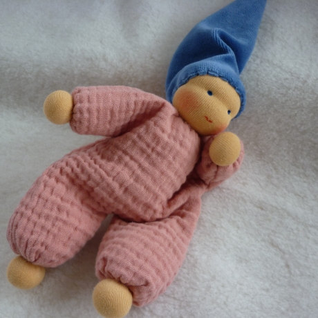 Schlenkerchen Musselin, Bio-Schafwolle