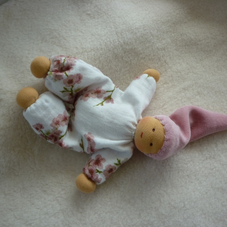 Schlenkerchen Musselin, Bio-Schafwolle