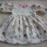Süßes Puppenkleid für Puppengröße 37 - 40 cm. Musselin
