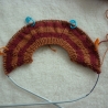 Strickpullover aus Baumwollgarn, Puppengröße bis 40 cm