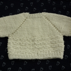 Strickpullover aus Baumwollgarn, Puppengröße bis 40 cm
