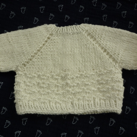 Strickpullover aus Baumwollgarn, Puppengröße bis 40 cm
