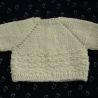 Strickpullover aus Baumwollgarn, Puppengröße bis 40 cm