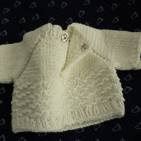 Strickpullover aus Baumwollgarn, Puppengröße bis 40 cm