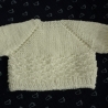 Strickpullover aus Baumwollgarn, Puppengröße bis 40 cm