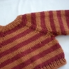 Strickpullover aus Baumwollgarn, Puppengröße bis 40 cm