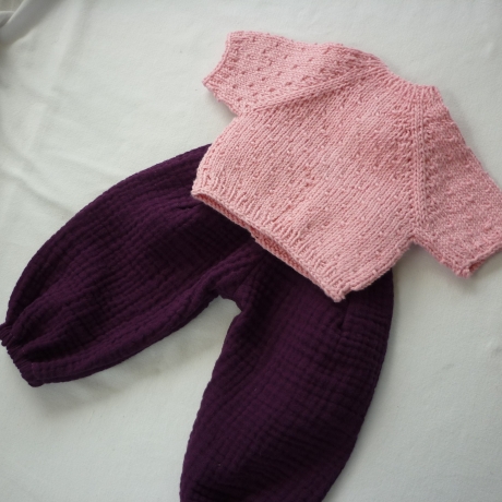 Musselinhose für Puppengröße 38 - 42 cm