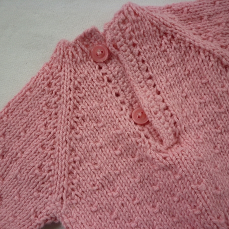 Strickpullover aus Baumwollgarn, Puppengröße bis 43 cm