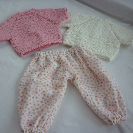 Musselinhose für Puppengröße 38 - 42 cm