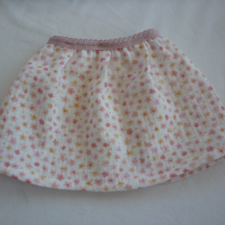Musselinröckchen für Puppengröße 38 - 41 cm