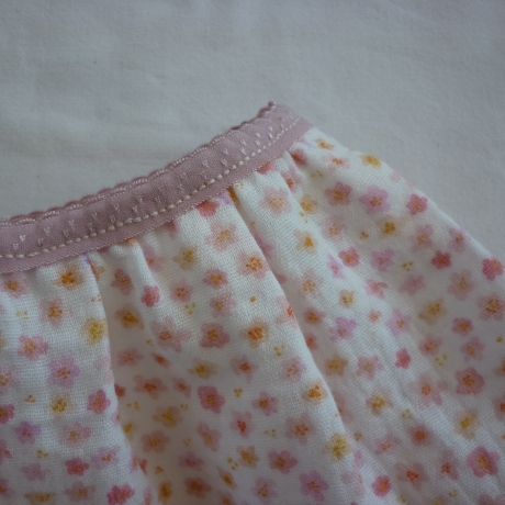 Musselinröckchen für Puppengröße 38 - 41 cm