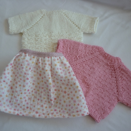 Musselinröckchen für Puppengröße 38 - 41 cm