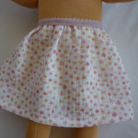 Musselinröckchen für Puppengröße 38 - 41 cm