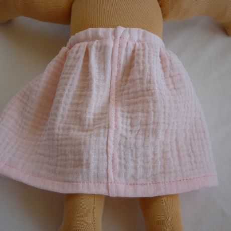 Musselinröckchen für Puppengröße 38 - 42 cm