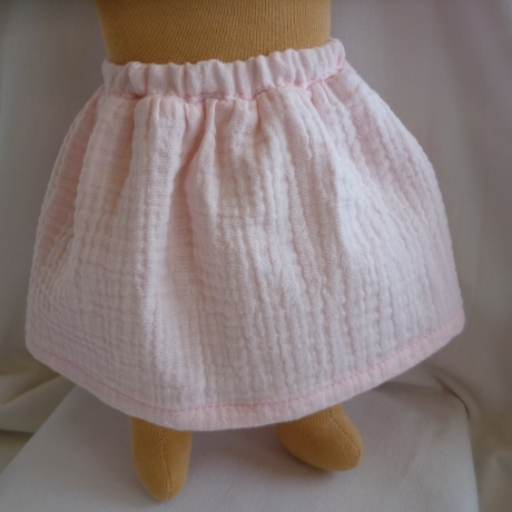 Musselinröckchen für Puppengröße 38 - 42 cm
