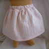 Musselinröckchen für Puppengröße 38 - 42 cm
