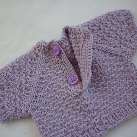 Strickpullover aus Baumwollgarn, Puppengröße bis 40 cm