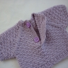 Strickpullover aus Baumwollgarn, Puppengröße bis 40 cm