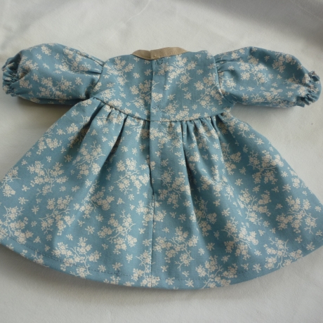 Puppenkleid mit Schürze für Puppengröße 37 - 40 cm
