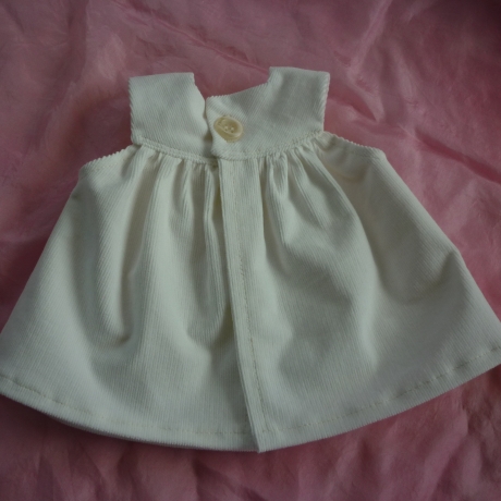 Puppenkleid mit Schürze für Puppengröße 37 - 40 cm
