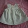 Puppenkleid mit Schürze für Puppengröße 37 - 40 cm