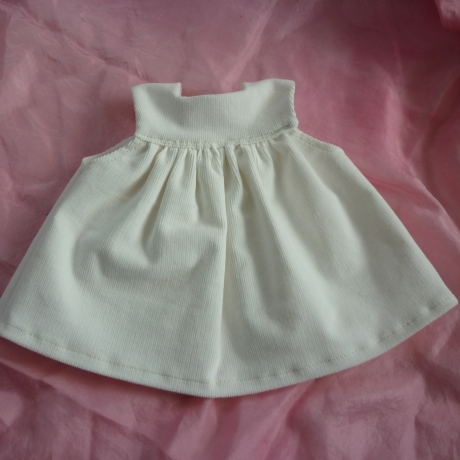 Puppenkleid mit Schürze für Puppengröße 37 - 40 cm