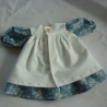 Puppenkleid mit Schürze für Puppengröße 37 - 40 cm
