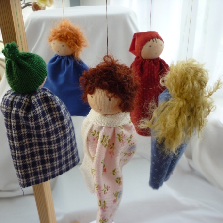 Figuren für Puppenspiel Schneemädchen