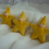 Sternpüppchen, Christbaumschmuck, Set mit drei Püppchen