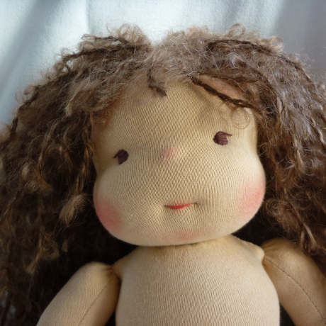 Stoffpuppe nach Art der Waldorfpuppe, Gliederpuppe