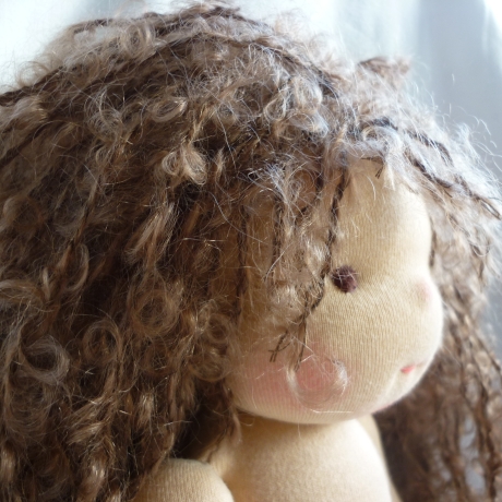 Stoffpuppe nach Art der Waldorfpuppe, Gliederpuppe