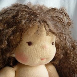 Stoffpuppe nach Art der Waldorfpuppe, Gliederpuppe