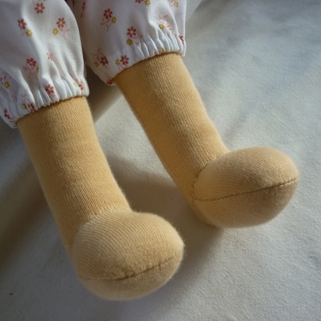 Stoffpuppe nach Art der Waldorfpuppe, Gliederpuppe