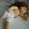 Stoffpuppe nach Art der Waldorfpuppe, Gliederpuppe
