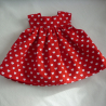 Schürzenkleid. Für Puppengröße 30 - 35 cm