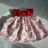 Schürzenkleid. Für Puppengröße 30 - 35 cm