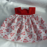 Schürzenkleid. Für Puppengröße 30 - 35 cm