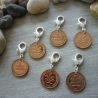 6 Charms als Glücksbringer / Gastgeschenke / Jubiläum