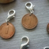 6 Charms als Glücksbringer / Gastgeschenke / Jubiläum