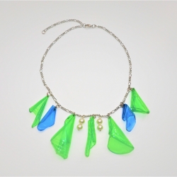 Upcycling Kette aus alten Plastikflaschen