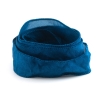 Handgefertigtes Habotai-Seidenband Blaugrün 1m Schmuckband