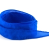 Handgefertigtes Habotai-Seidenband Kobaltblau 1m Schmuckband